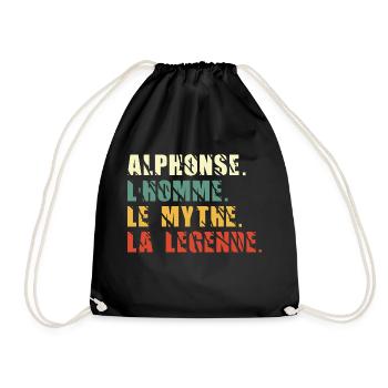 Alphonse l homme le mythe la légende - Sac de sport léger - noir - Devant
