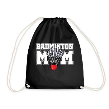 Badminton Mom Badminton Player Shuttlecock Sports - Turnbeutel - Schwarz - Vorne
