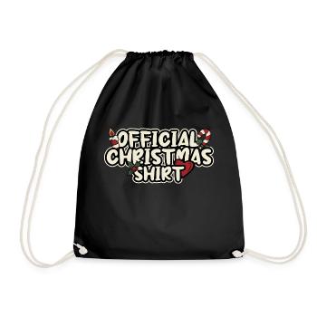 Official Christmas Shirt - Turnbeutel - Schwarz - Vorne