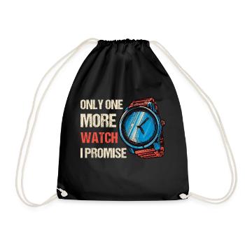 Watch Collector Watch Watchmaker - Drawstring Bag - black - Front