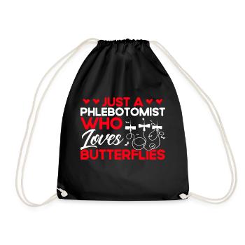 Phlebotomy Laboratory Phlebotomist Phlebotomist Tech G - Drawstring Bag - black - Front