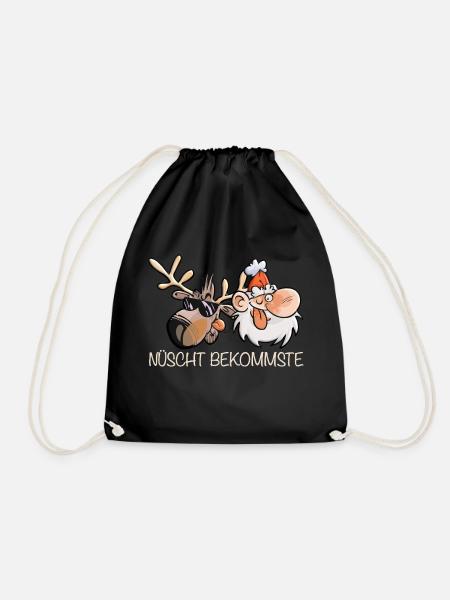 Nüscht Bekommste - Turnbeutel - Schwarz