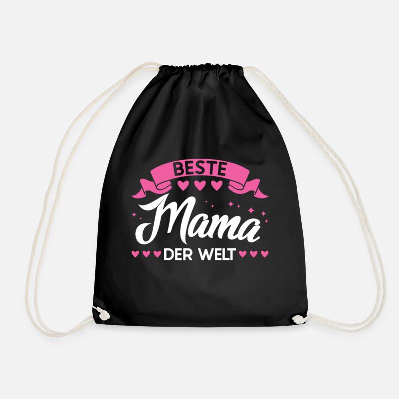 Mutter Familie Mama Geschenk - Turnbeutel - Schwarz
