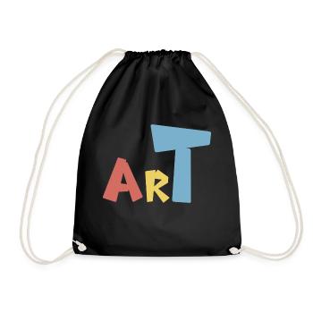 Art - Drawstring Bag - black - Front