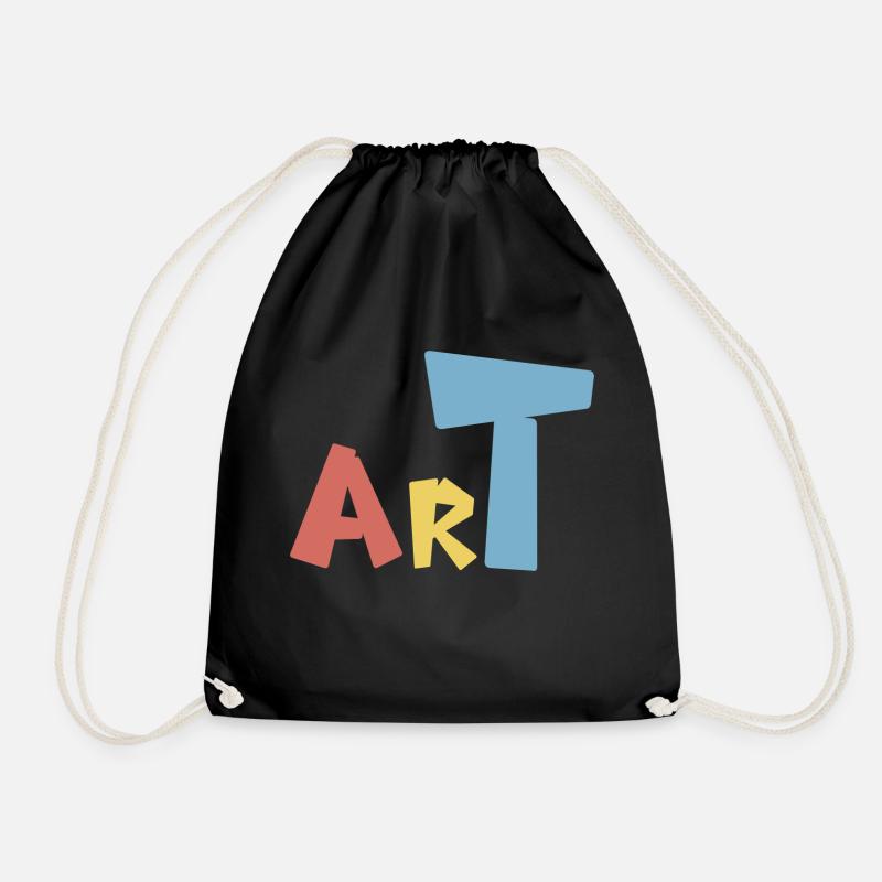 Art - Drawstring Bag - black