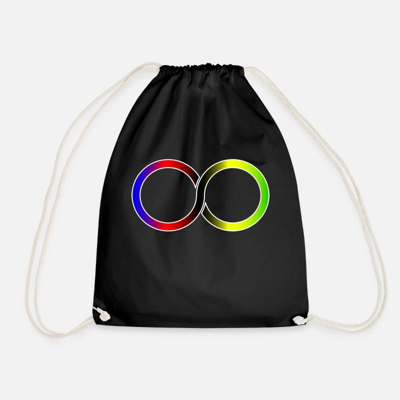 Cyclist Infinite World Champion - Drawstring Bag - black