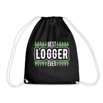 Bûcheron Bûcheron Tronçonneuse - Sac de sport léger - noir - Devant