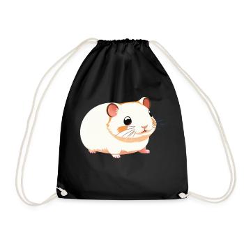 Mignon Dessin Animé Hamster Love Pet 11 - Sac de sport léger - noir - Devant