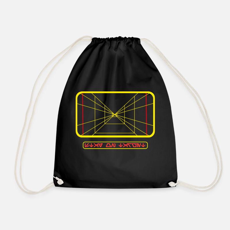 Stay on Target - Drawstring Bag - black