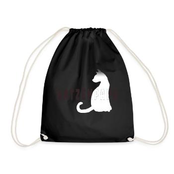 Katzenpapa - Turnbeutel - Schwarz - Vorne