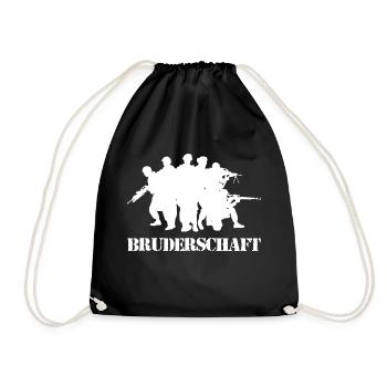 Panzer Grenadier Bundeswehr Veteran Soldaten - Turnbeutel - Schwarz - Vorne