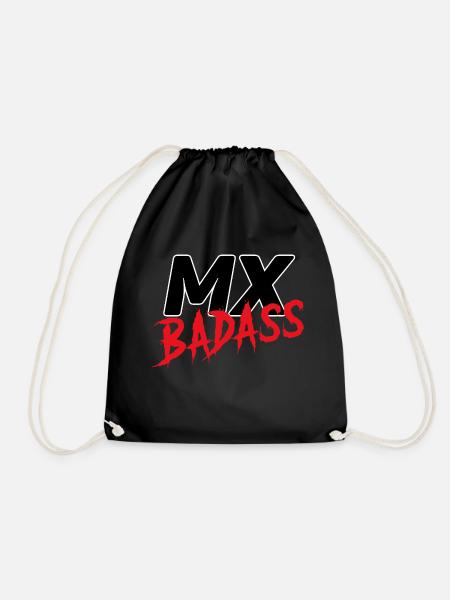 Mx Logo - Drawstring Bag - black