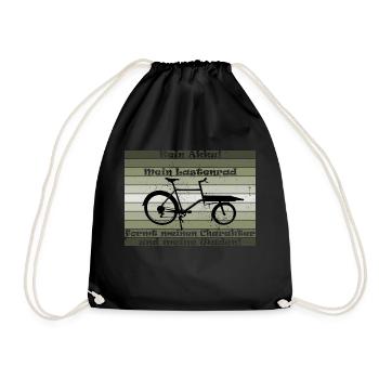 Lastenrad, Cargobike, Lastenesel "kein akku" - Turnbeutel - Schwarz - Vorne