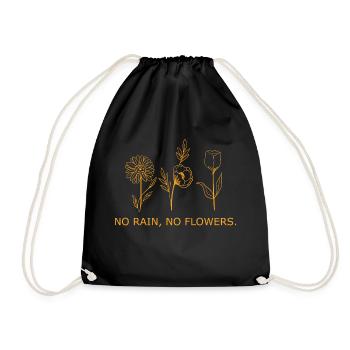 Flower Flower Plant - Drawstring Bag - black - Front