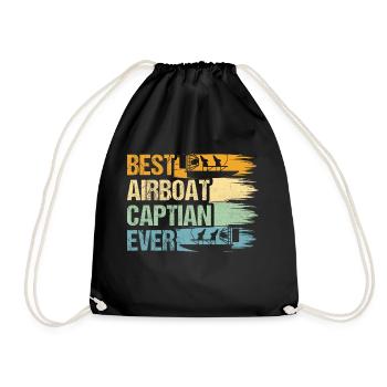 Best Airboat Captian Ever Hydroplane Propeller Swa - Turnbeutel - Schwarz - Vorne