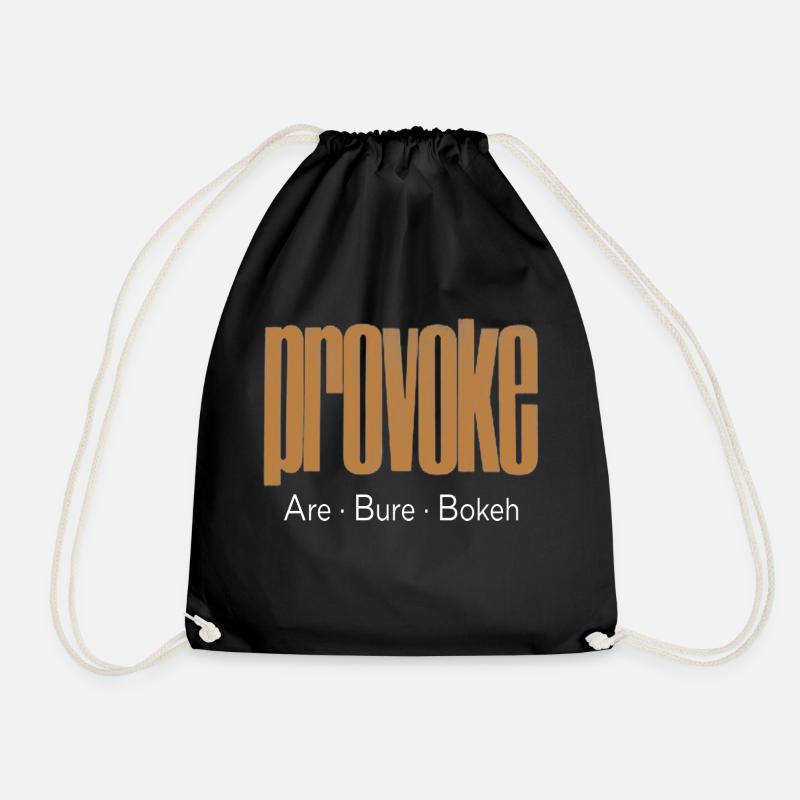 Provoke - Drawstring Bag - black