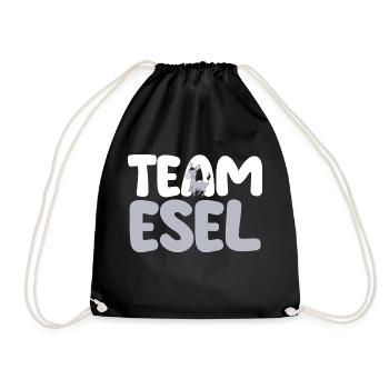 Esel - Turnbeutel - Schwarz - Vorne