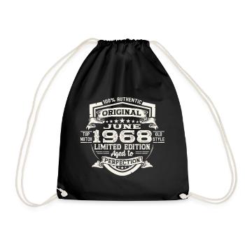 55e anniversaire Juin Millésime 1968 Bouclier original - Sac de sport léger - noir - Devant