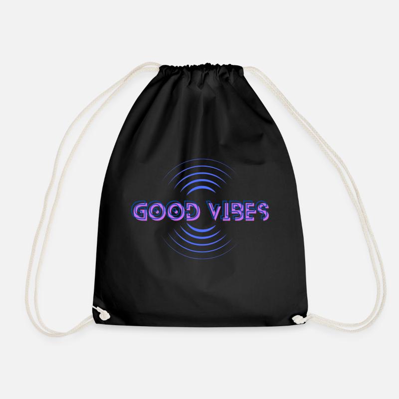 Positive Vibes - Turnbeutel - Schwarz