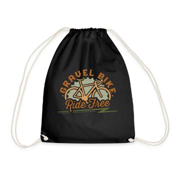 Gravel Bike, Ride Free - Sac de sport léger - noir - Devant