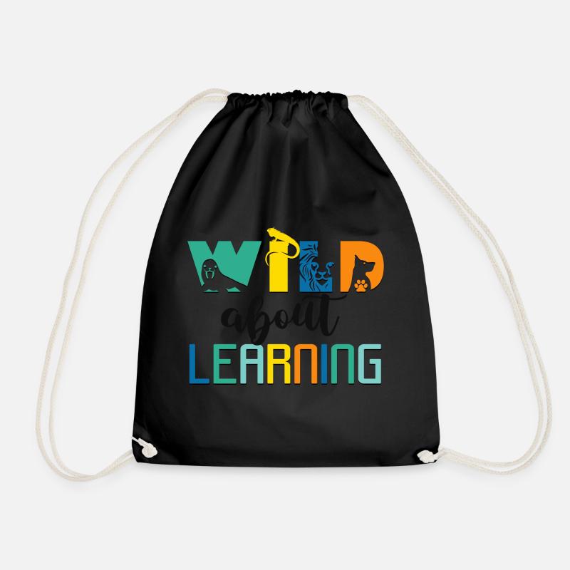 Wild About Learning Lehrer Schule Pre-K Tier - Turnbeutel - Schwarz