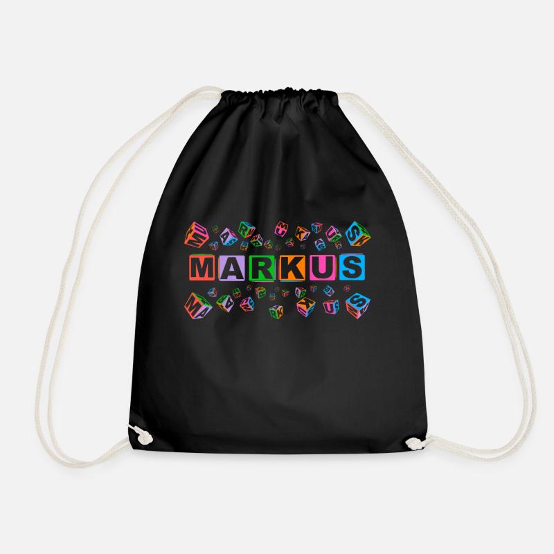 MARKUS colourful cubes - Turnbeutel - Schwarz
