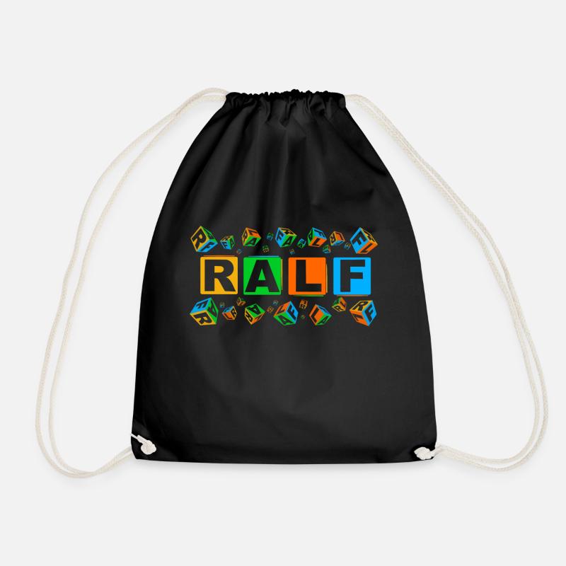 RALF colourful cubes - Turnbeutel - Schwarz
