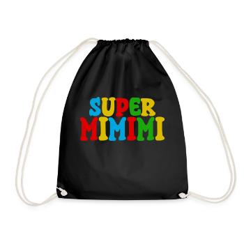Super MIMIMI - Turnbeutel - Schwarz - Vorne