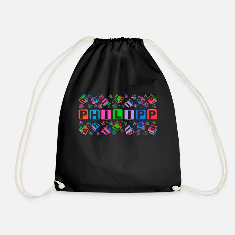 PHILIPP colourful cubes - Turnbeutel - Schwarz