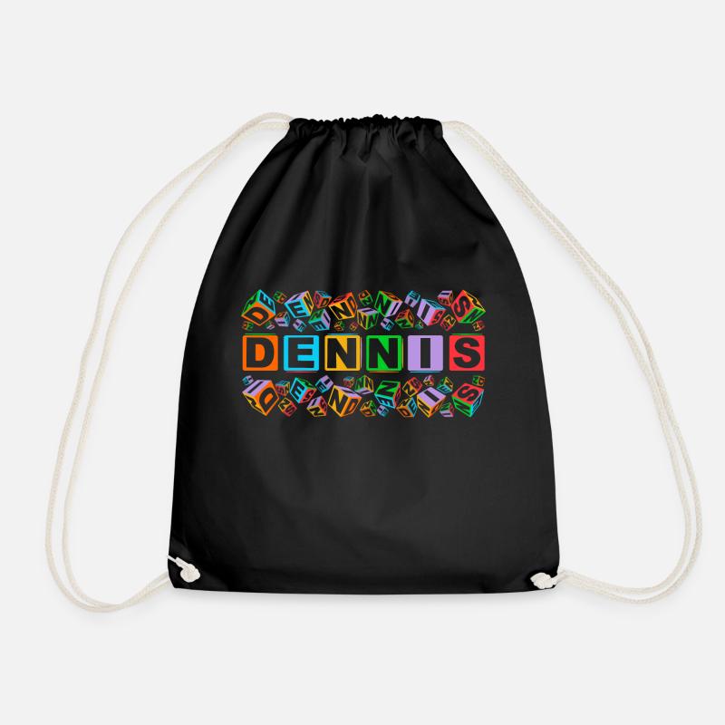 DENNIS colourful cubes - Turnbeutel - Schwarz