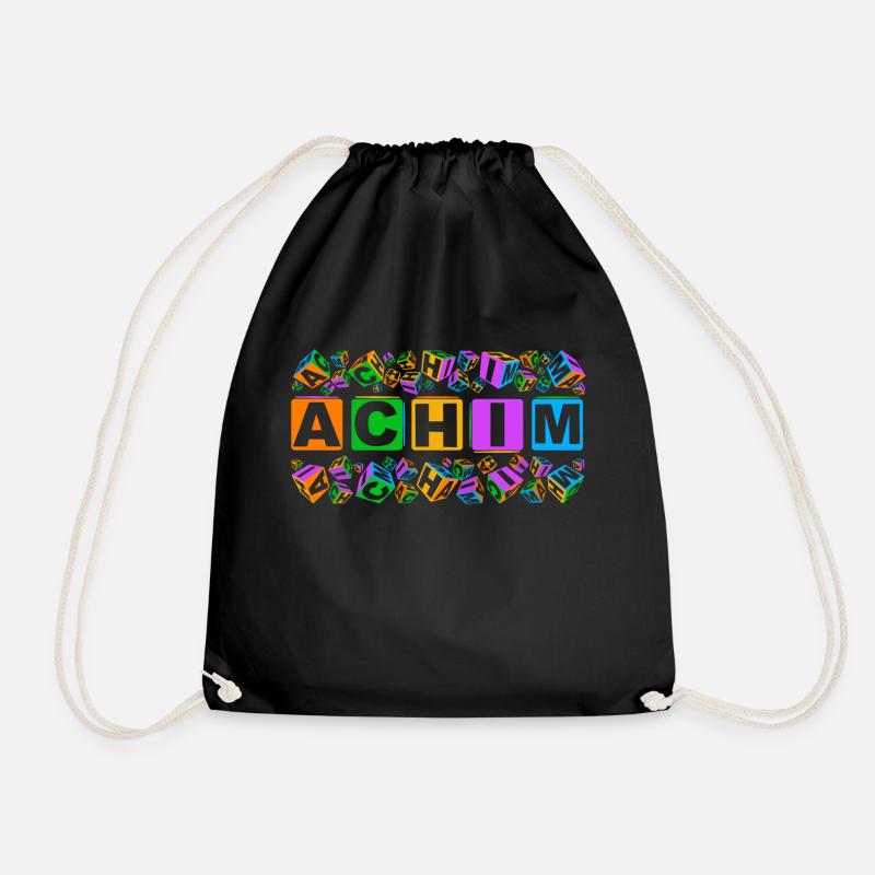 ACHIM colourful cubes - Turnbeutel - Schwarz