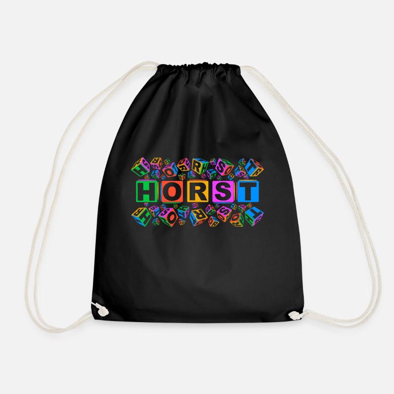 HORST colourful cubes - Turnbeutel - Schwarz