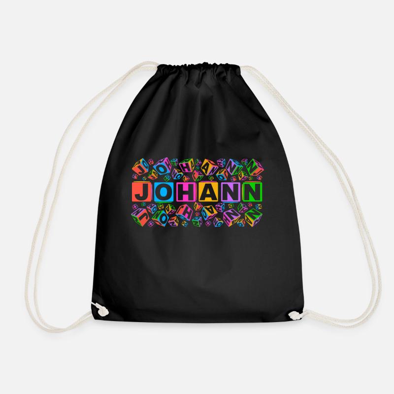 JOHANN colourful cubes - Turnbeutel - Schwarz