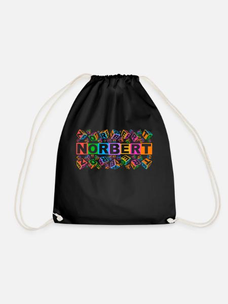 NORBERT colourful cubes - Turnbeutel - Schwarz