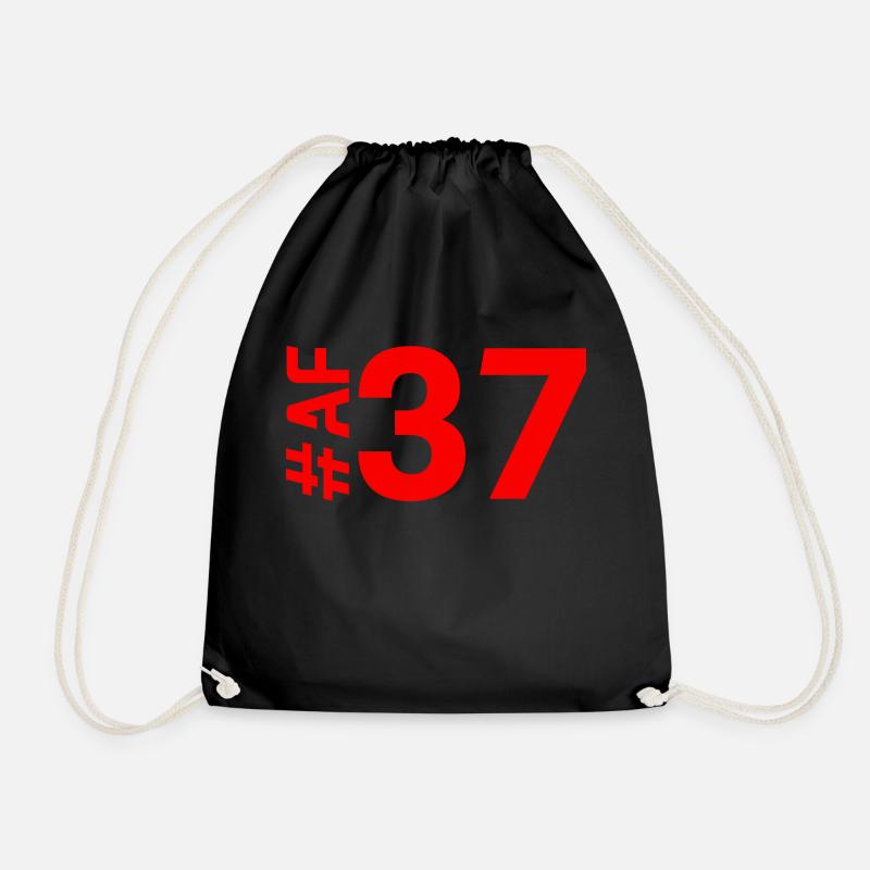 AF37 - Drawstring Bag - black