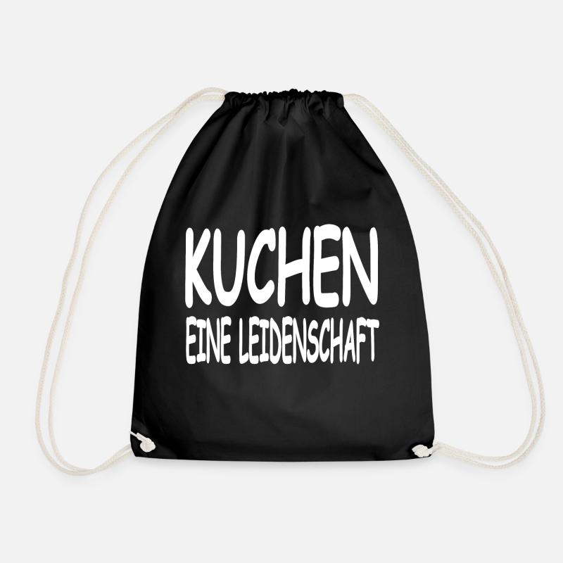 Kuchen - Turnbeutel - Schwarz