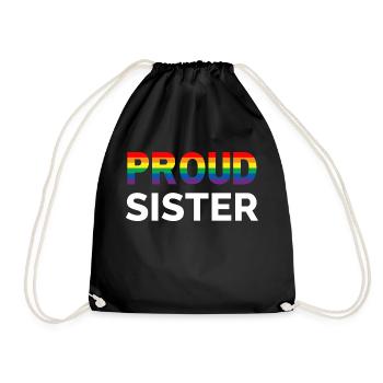 Sister Gay Pride - Turnbeutel - Schwarz - Vorne