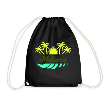 Majorca - Drawstring Bag - black - Front