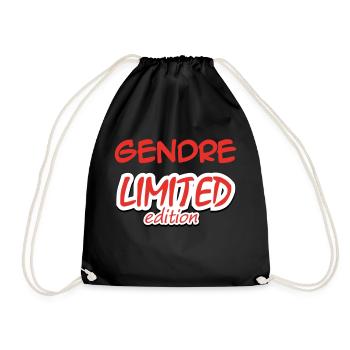 GENDRE LIMITED EDITION - Turnbeutel - Schwarz - Vorne