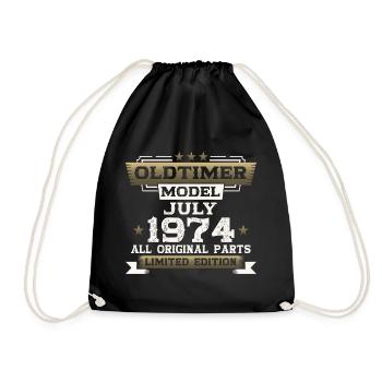 Millésime Juillet 1974 Cru 1974 50ème Anniversaire 74 - Sac de sport léger - noir - Devant