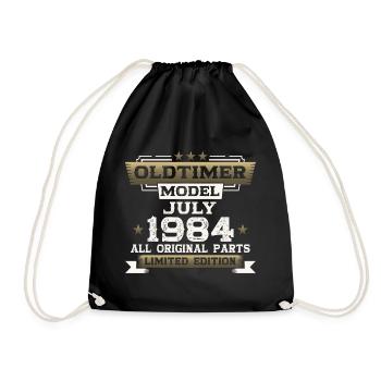 Millésime Juillet 1984 Cru 1984 40ème Anniversaire 84 - Sac de sport léger - noir - Devant