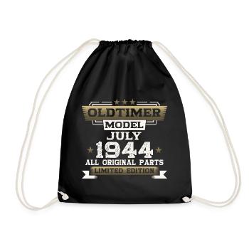 Millésime Juillet 1944 Millésime 1944 80ème Anniversaire 44 - Sac de sport léger - noir - Devant