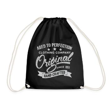 Original 1951 Vintage Retro 1951 Birthday 1951 - Drawstring Bag - black - Front