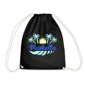 Marbella - Drawstring Bag - black - Front