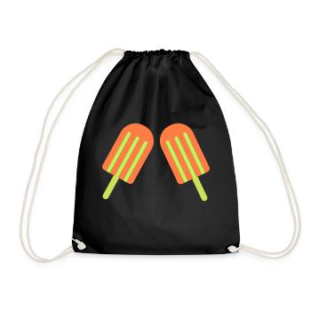Crème glacée Crème glacée 2 - Sac de sport léger - noir - Devant