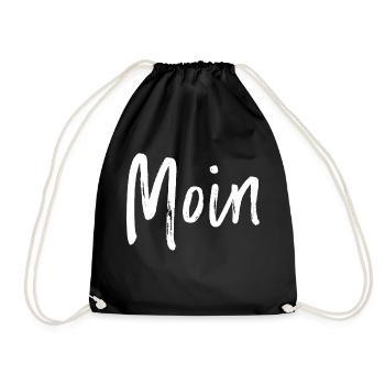 Moin - Turnbeutel - Schwarz - Vorne