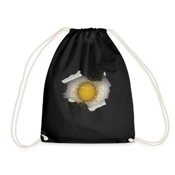 Tennis Ball - Drawstring Bag - black - Front