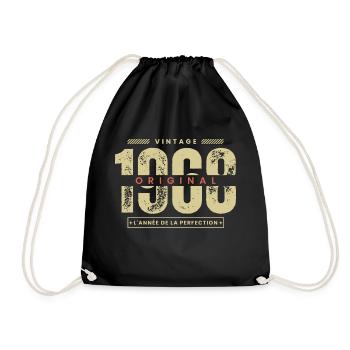 vintage 1968 / cadeau 1968 / perfection 1968 - Sac de sport léger - noir - Devant