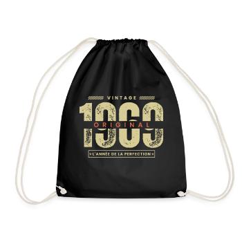 vintage 1969 / année 1969 / t-shirt 1969 - Sac de sport léger - noir - Devant