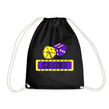 Dice Casino - Drawstring Bag - black - Front